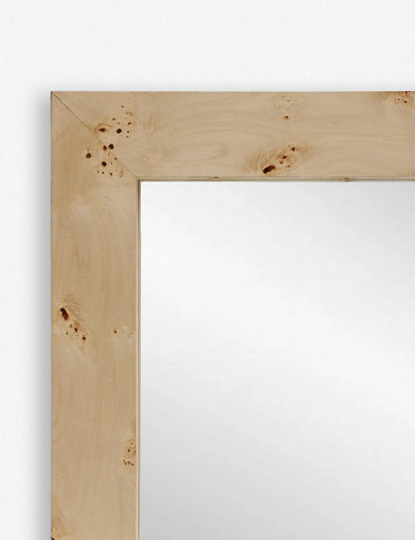 Bree Burl Wood Square Mirror Online