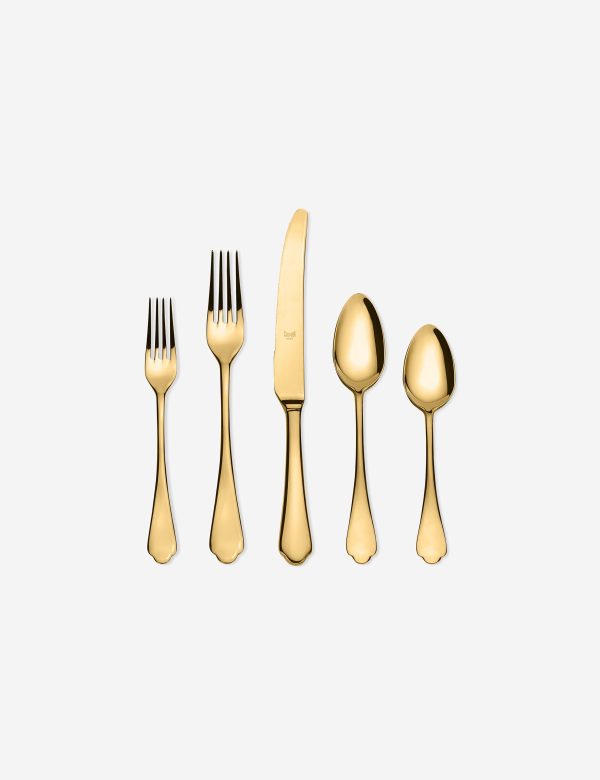 Dolce Vita Flatware 5-Piece Set by Mepra Hot on Sale