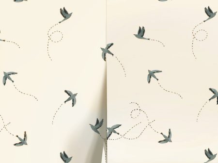 Sparrow Wallpaper by Rylee + Cru Online now