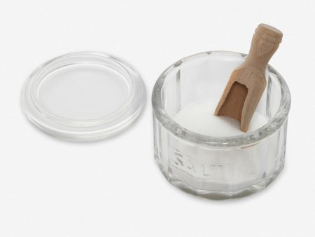 Glass Salt Pot with Scoop Sale