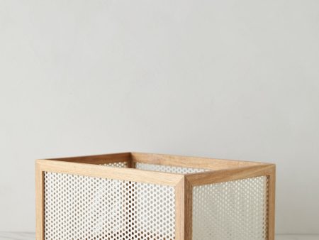 Perforated Acacia Basket by NEAT Method Online Sale