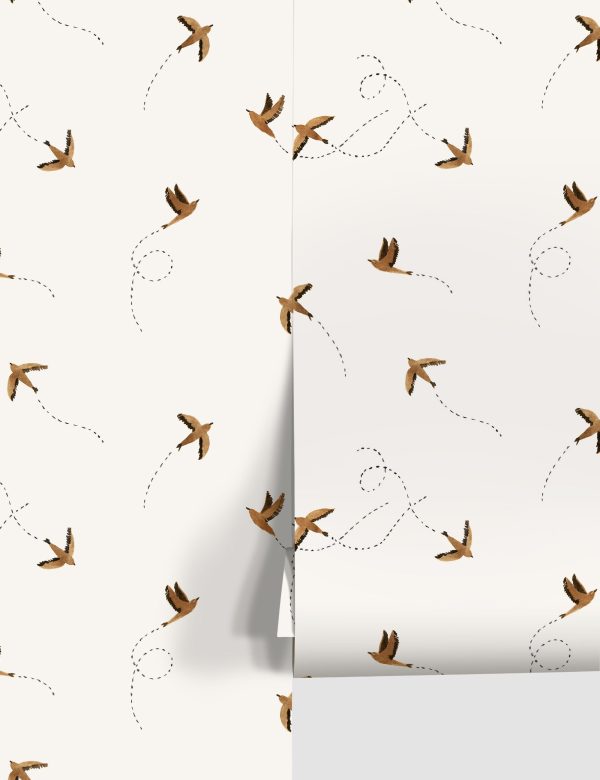 Sparrow Wallpaper by Rylee + Cru Online now