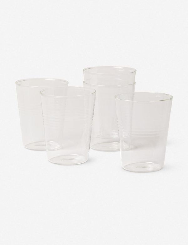 Farmhouse Glass Cups (Set of 6) by Farmhouse Pottery on Sale