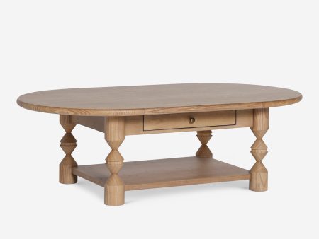 Topia Oval Coffee Table by Ginny Macdonald For Sale