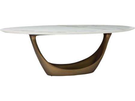 Montana Dining Table, White Gold Base Online now