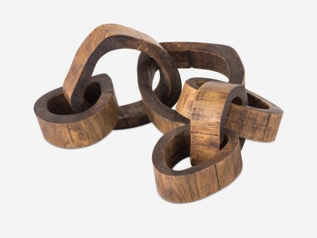 Wooden Links Centerpiece by Regina Andrew For Sale