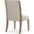 Chapman Upholstered Side Chair, Samantha Taupe, Set of 2 For Discount