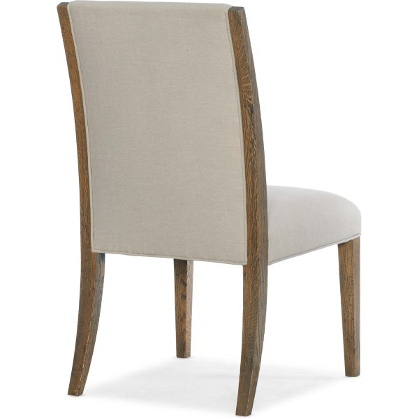 Chapman Upholstered Side Chair, Samantha Taupe, Set of 2 For Discount