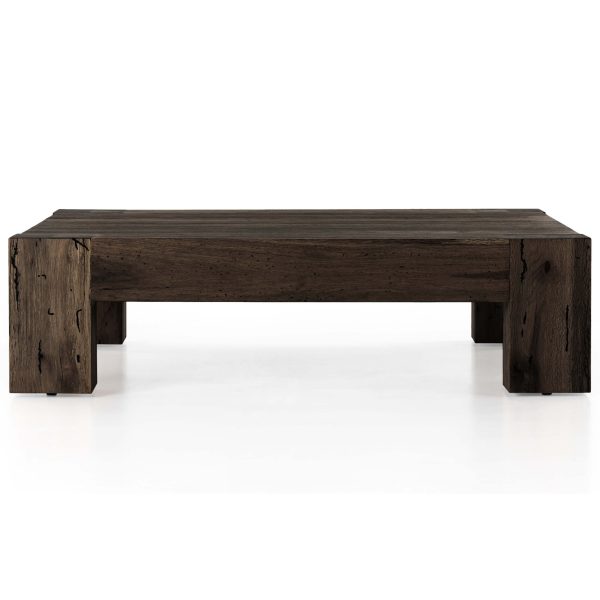 Abaso Coffee Table, Ebony Rustic Online Hot Sale