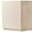 Oakland Square Outdoor End Table, Cream Marble For Discount