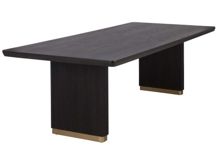 Kalla Rectangular Dining Table, Charcoal For Cheap