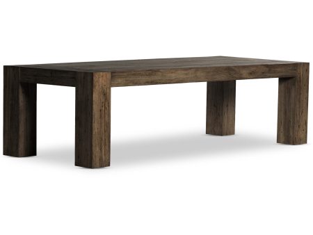 Abaso Dining Table, Ebony Rustic Fashion