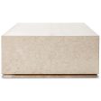 Oakland Rectangular Outdoor Coffee Table, Cream Marble Hot on Sale