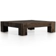 Abaso Coffee Table, Ebony Rustic Online Hot Sale