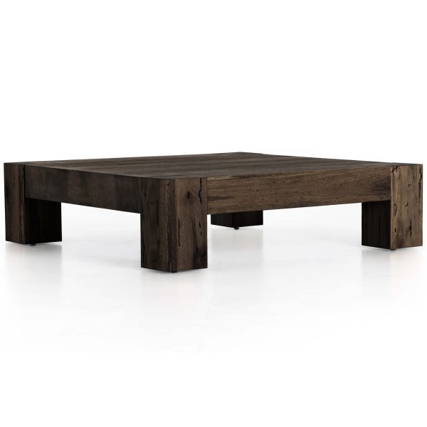 Abaso Coffee Table, Ebony Rustic Online Hot Sale