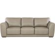 Keys Leather Sofa, Verona Sage For Discount