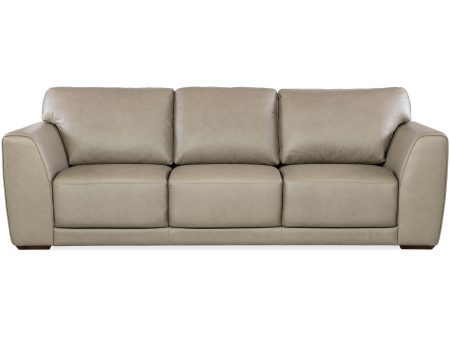 Keys Leather Sofa, Verona Sage For Discount