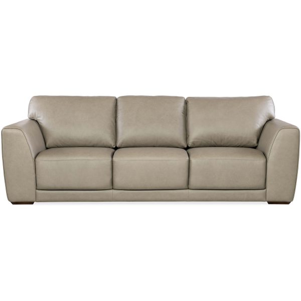 Keys Leather Sofa, Verona Sage For Discount