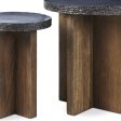 Mezes Nesting End Table, Natural For Cheap