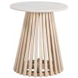 Mazara 19  Side Table, White Online Sale