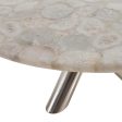 Ornella Round Dining Table, Natural Agate For Sale