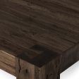 Abaso Coffee Table, Ebony Rustic Online Hot Sale