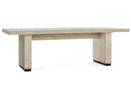 Lynx Rectangular Dining Table, Antique White Cheap