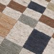 Soumak Jute Rug, Check Natural Multi Hot on Sale