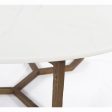 Naomi Coffee Table, White Marble Sale