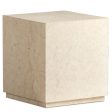 Oakland Square Outdoor End Table, Cream Marble For Discount