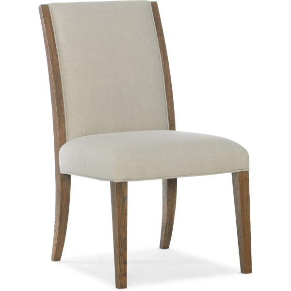 Chapman Upholstered Side Chair, Samantha Taupe, Set of 2 For Discount