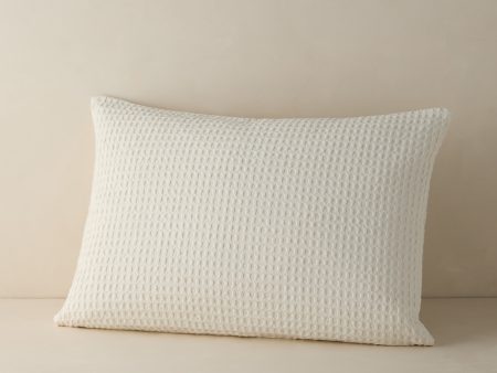 Zuma Cotton Waffle Weave Sham by Pom Pom at Home Fashion