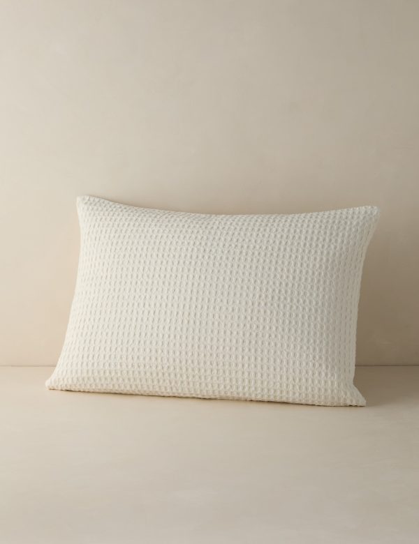 Zuma Cotton Waffle Weave Sham by Pom Pom at Home Fashion