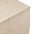 Oakland Square Outdoor End Table, Cream Marble For Discount