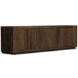 Abaso Media Console, Rustic Ebony Online now