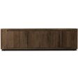 Abaso Media Console, Rustic Ebony Online now