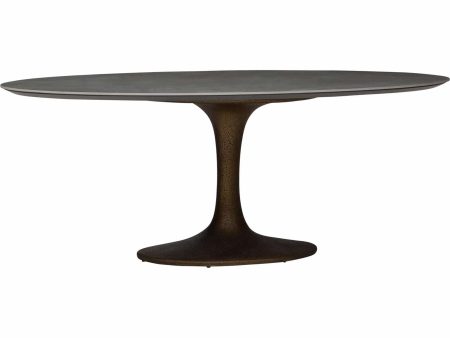 Arielle Dining Table, Grey Top Brass Base Hot on Sale