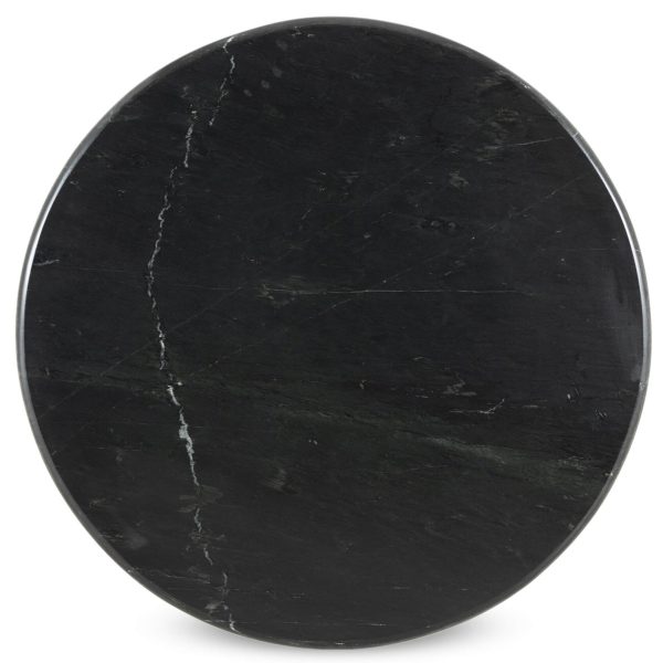 Belle 38  Round Dining Table, Black Marble Online now