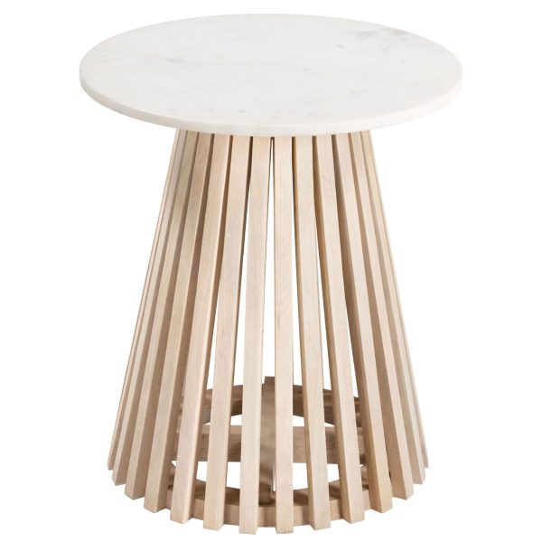 Mazara 19  Side Table, White Online Sale