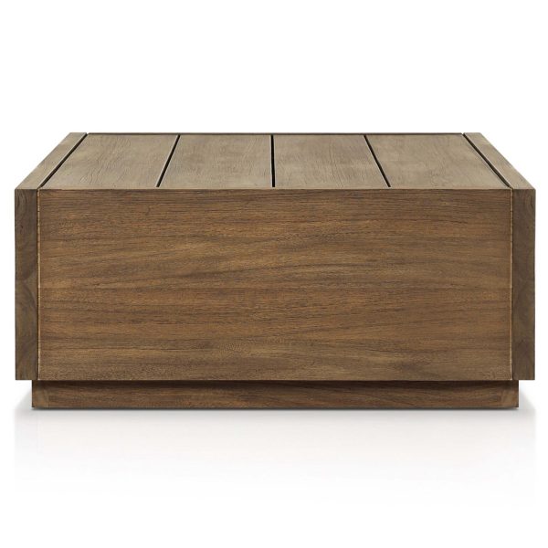 Messo Outdoor Coffee Table, Toasted Brown For Discount