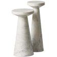 Mabel Nesting End Tables, White Marble Fashion