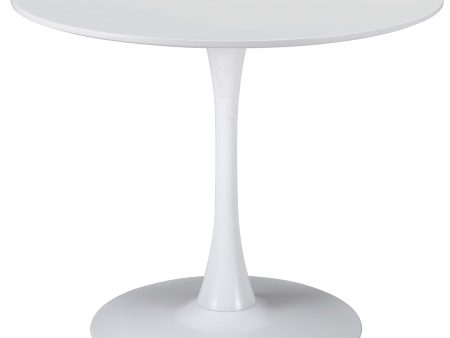 Opus 35  Round Dining Table, White Cheap