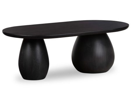 Merla Coffee Table, Black Wash Ash on Sale