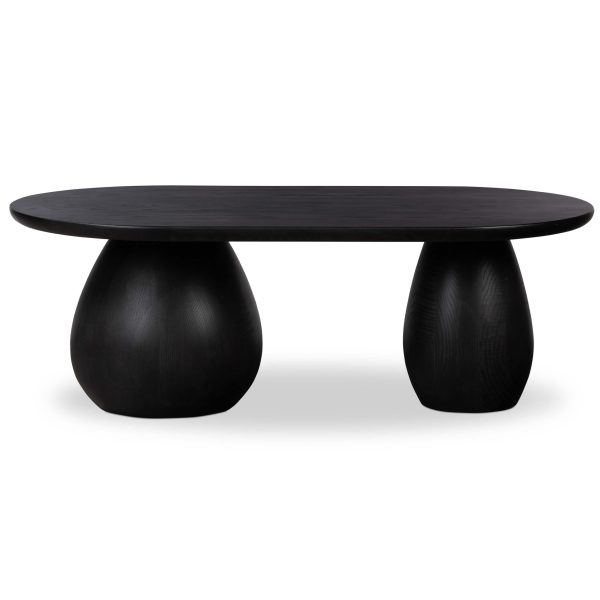 Merla Coffee Table, Black Wash Ash on Sale