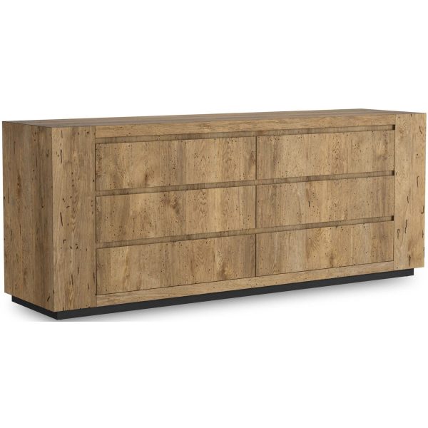 Abaso 6-Drawer Dresser, Rustic Wormwood For Discount