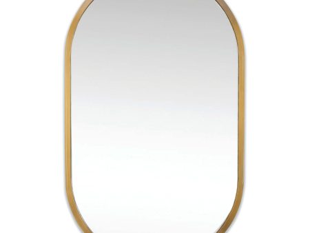 Canal Mirror, Natural Brass For Cheap