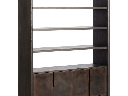 Arlington Bookcase, Espresso Oak For Cheap