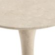 Polli End Table, Cream Marble For Discount