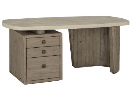 Angus Desk, Distressed Gray Discount