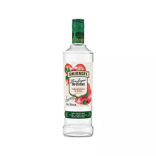 Smirnoff Vodka Zero Sugar Infusions Strawberry Rose - 750ML For Cheap